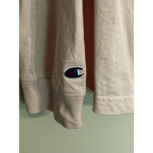 CHAMPION Notre Dame Fighting Irish Long Sleeve T-Shirt Sz XL Pink University - Picture 5 of 9